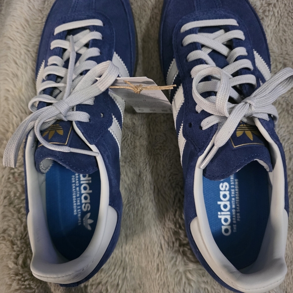 Adidas Womens Samba Sneakers In Blue and Grey,/ White Size 8.5  NWT - Picture 5 of 11